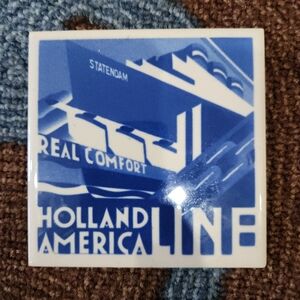 Holland America Line coaster/trivet